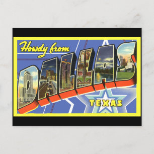 Dallas Vintage Travel Postcard