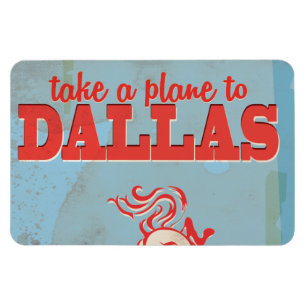 Dallas Vintage Travel Poster Magnet