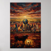 Dallas World Stage World Cup 2026 Soccer Epic Art
