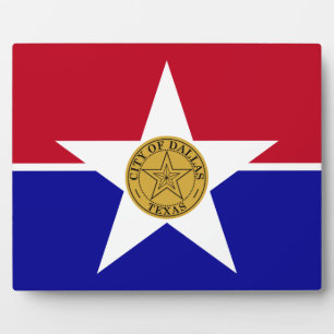 Dalllas City Flag Plaque