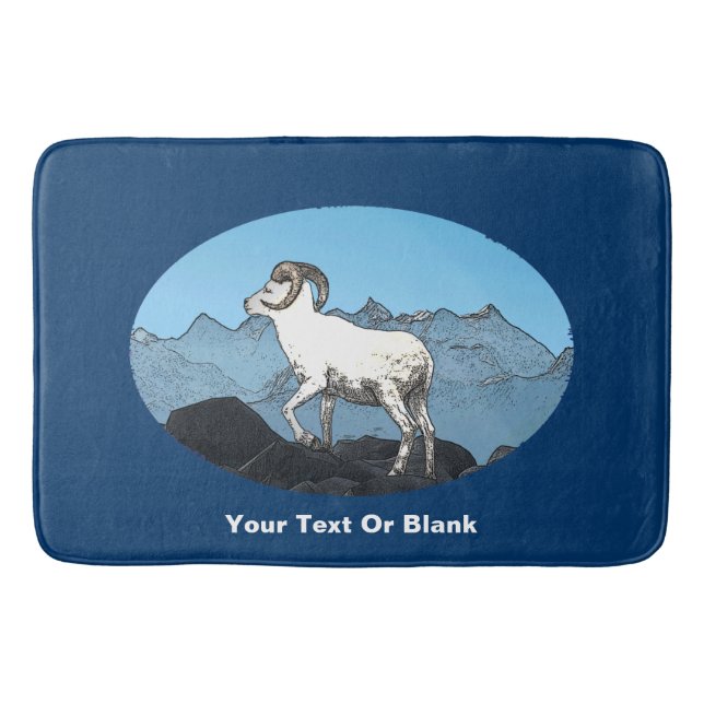 Dall's Sheep Bath Mat (Front)