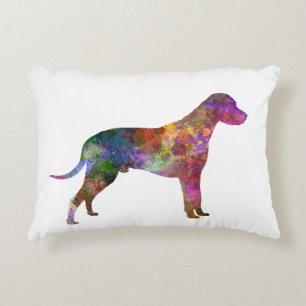 Dalmatian 01 in watercolor 2 decorative cushion