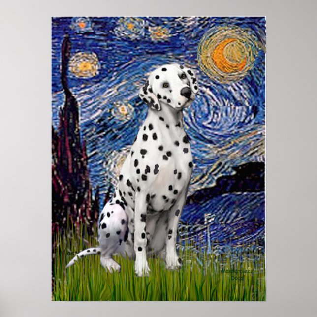 Dalmatian 1 - Starry Night (Vert.) Poster (Front)