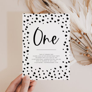 Dalmatian 1st Birthday Invitation