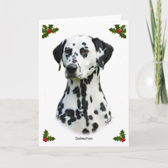 Dalmatian 9T004D-367 Holiday Card (Front)
