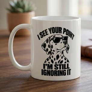 Dalmatian Antisocial Sarcastic Puppy Dog Gift Coffee Mug