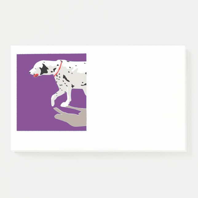 Dalmatian art Post-It® Notes, 10" x 6" Post-it Notes (Front)