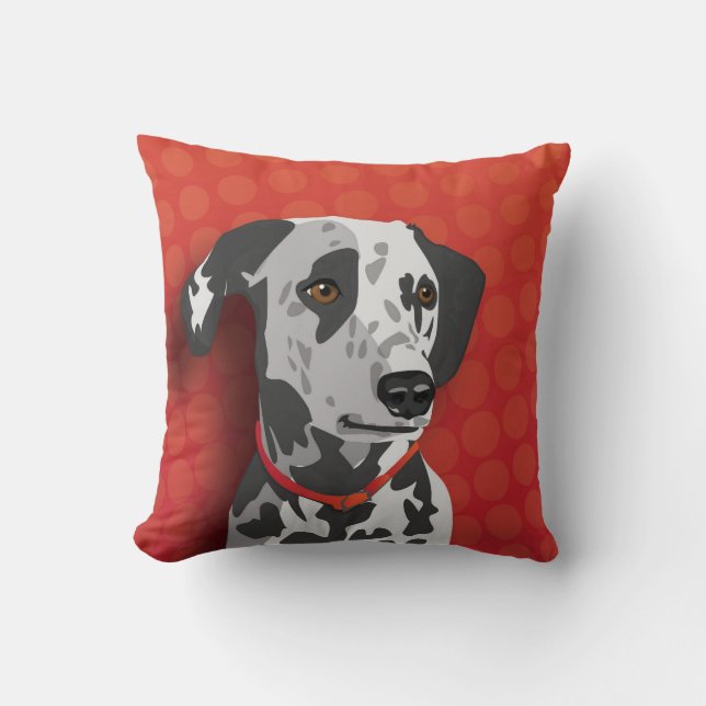 Dalmatian "Augie" Cushion (Front)