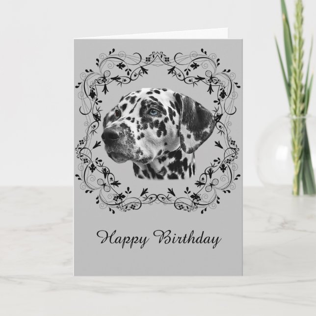 Dalmatian Birthday Card (Front)