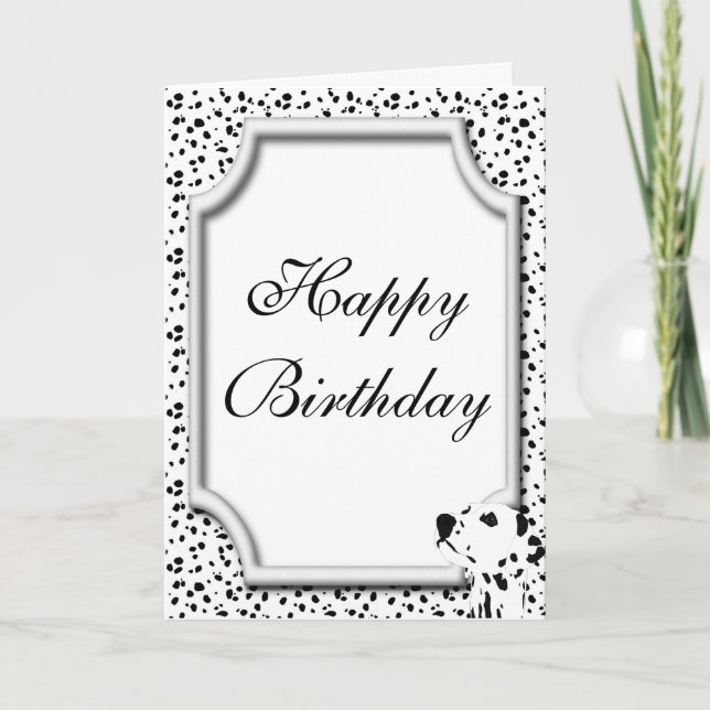 Dalmatian Birthday Card (Front)