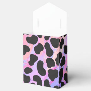Dalmatian Black and Pink Print Favour Box