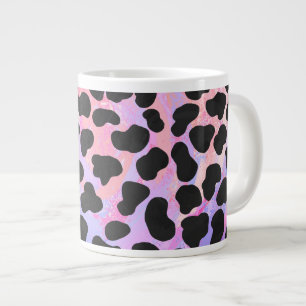 Dalmatian Black and Pink Print Large Coffee Mug
