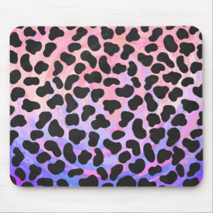 Dalmatian Black and Pink Print Mouse Pad
