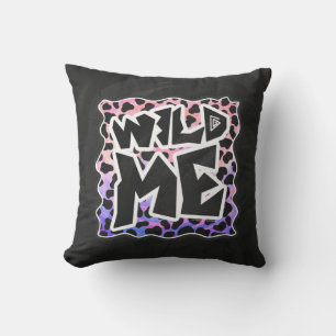 Dalmatian Black and Pink Wild Me Cushion