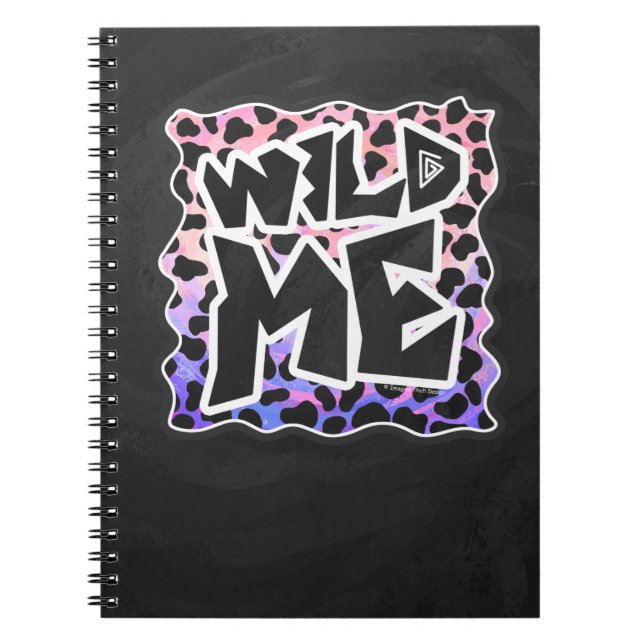 Dalmatian Black and Pink Wild Me Notebook (Front)