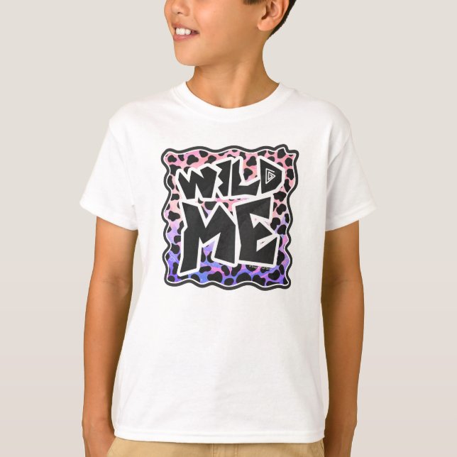 Dalmatian Black and Pink Wild Me T-Shirt (Front)
