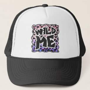 Dalmatian Black and Pink Wild Me Trucker Hat