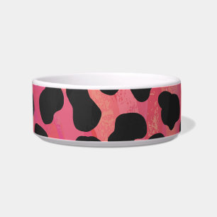 Dalmatian Black and Red Print Bowl