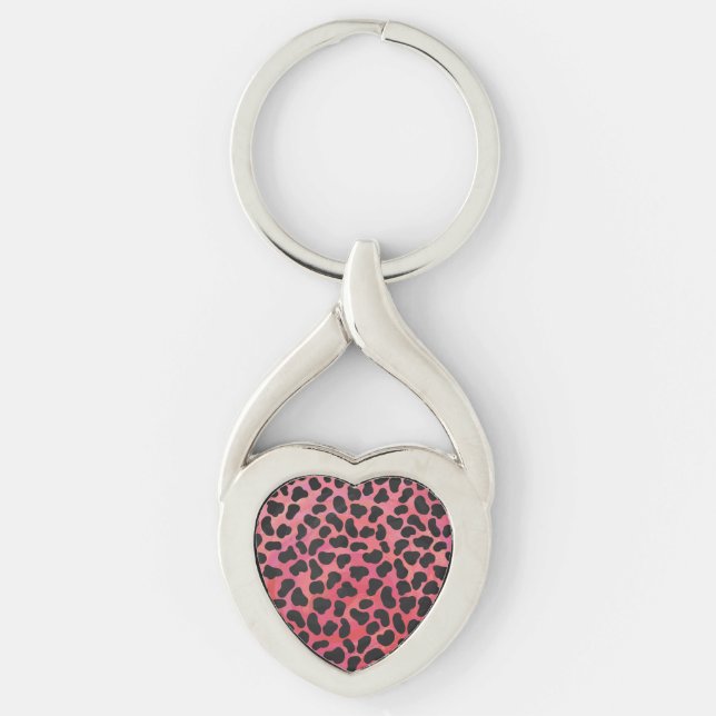 Dalmatian Black and Red Print Key Ring (Front)