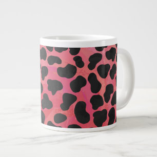 Dalmatian Black and Red Print Large Coffee Mug