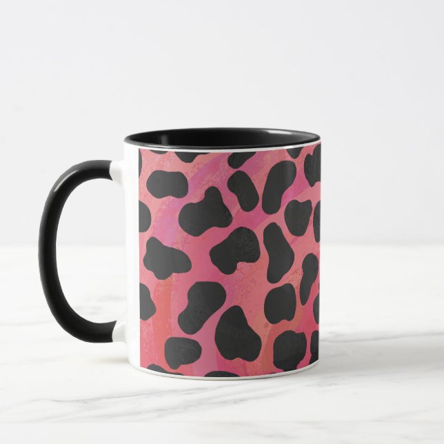 Dalmatian Black and Red Print Mug (Left)