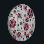 Dalmatian Black and Red with Polka Dots Dartboard<br><div class="desc">Sassy Red and Black Spotted Dalmatian Animal Print created by Imagine That! Design on electronics, accessories, and stylish gifts features our original animal print pattern with our unique touch of texture and pizzazz in black and gradated pink and red all based on a Dalmatian dog’s black and white spots. Go...</div>