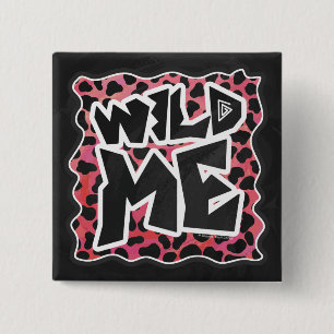 Dalmatian Black and Red with Wild Me 15 Cm Square Badge