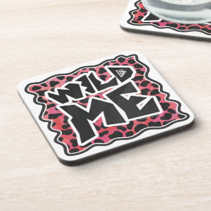 Dalmatian Black and Red with Wild Me Coaster