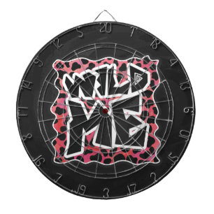 Dalmatian Black and Red with Wild Me Dartboard