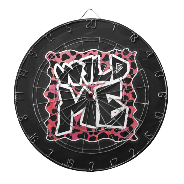 Dalmatian Black and Red with Wild Me Dartboard (Front)