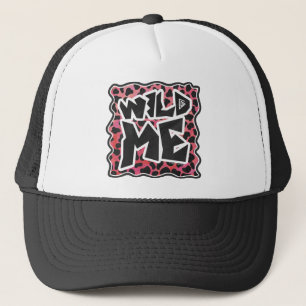 Dalmatian Black and Red with Wild Me Trucker Hat