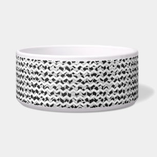 Dalmatian Black and White Chvron