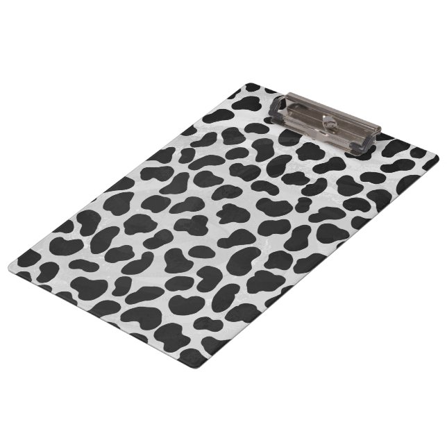 Dalmatian Black and White Print Clipboard (Angled)