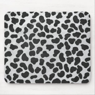 Dalmatian Black and White Print Mouse Pad