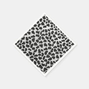 Dalmatian Black and White Print Napkin