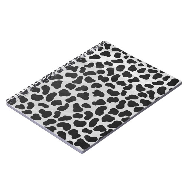 Dalmatian Black and White Print Notebook (Left Side)