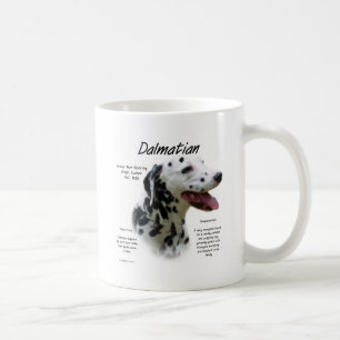 Dalmatian (blk) History Design Coffee Mug