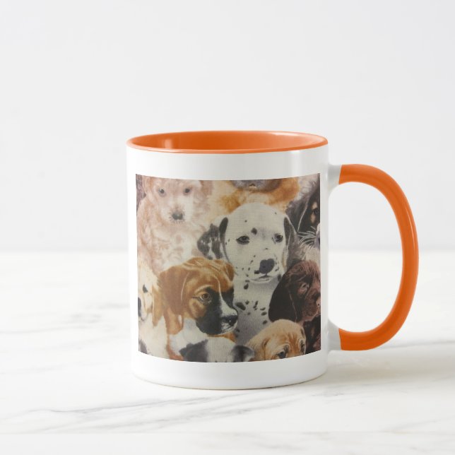 Dalmatian & Boxer Pups Mug (Right)