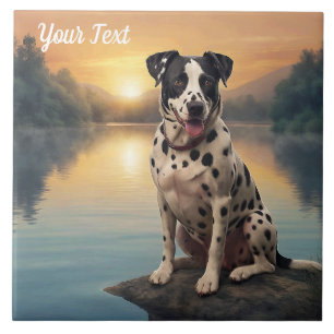 Dalmatian by Lake Ceramic Tile