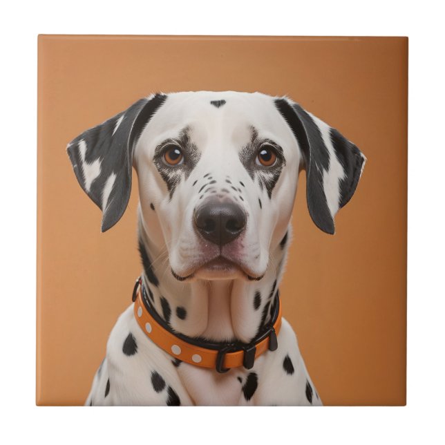 Dalmatian Ceramic Tile (Front)