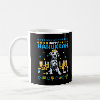 Dalmatian Chanukah Jewish Ugly Hanukkah Sweater Pa Coffee Mug