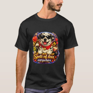 Dalmatian Charm – “Spots of Love Everywhere.” T-Shirt