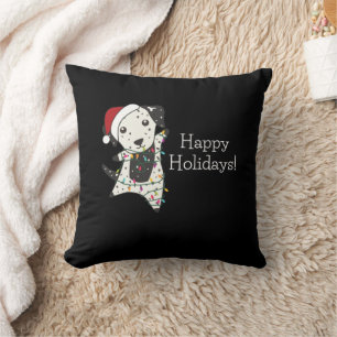 Dalmatian Christmas Dog Winter Animals Dogs Cushion