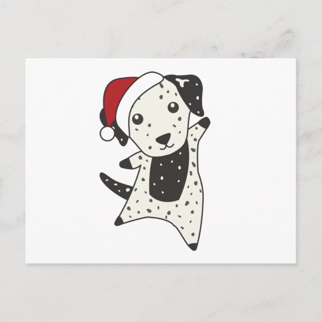 Dalmatian Christmas Dog Winter Animals Dogs Postcard (Front)