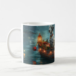 Dalmatian Christmas Festive Voyage Coffee Mug