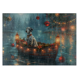 Dalmatian Christmas Festive Voyage Cutting Board