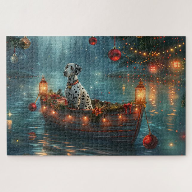 Dalmatian Christmas Festive Voyage Jigsaw Puzzle (Horizontal)