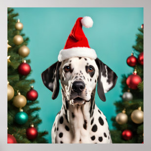 Dalmatian Christmas Poster