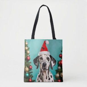 Dalmatian Christmas Tote Bag