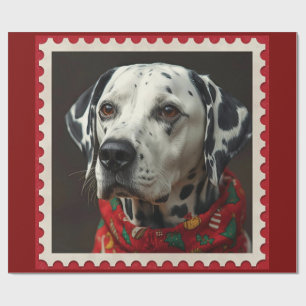 Dalmatian christmas wrapping paper